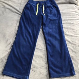 Mini Biden velour bootleg pants